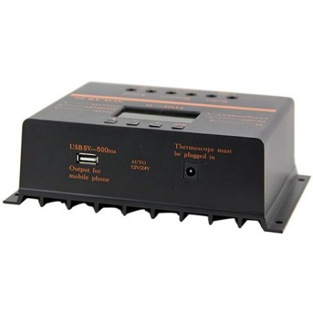 Regulador de carga PWM SOLAR80 80A/12-24V con display