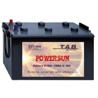 Batería POWER SUN marca TAB solar 12V/85Ah C100
