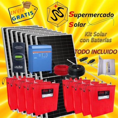 Kit solar con baterías 12880W/20240W