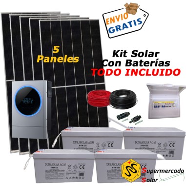 Kit solar con baterías 9625W/15125W 48V