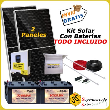 Kit solar con baterías 3850W/6050W 24V