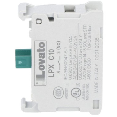 Contacto auxiliar Lovato LPX C10
