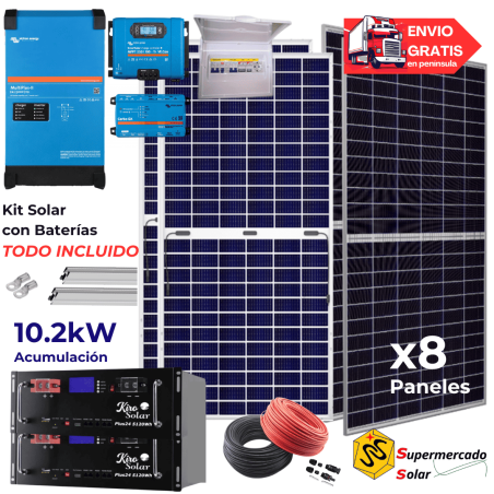 Kit solar Victron con baterías de Litio 17220W/27060W 48V