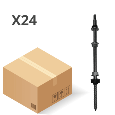 TORNILLO DOBLE ROSCA INOX A2 10X250 (CAJA 24UD)