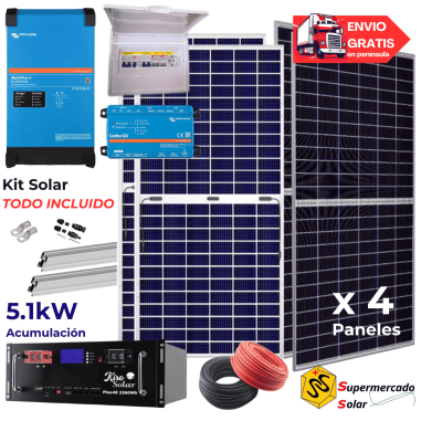 Kit solar Victron con baterías de Litio  8190W/12870W 48V