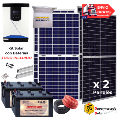 Kit solar con baterías 4270W/6710W 24V
