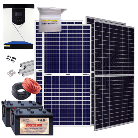 Kit solar con baterías 3880W/6100W 24V