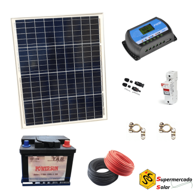 Kit solar con batería 12V - ILUMINACIÓN