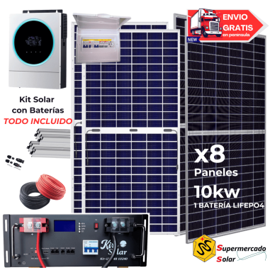 Kit solar con baterías de Litio 16380W/25740W 48V
