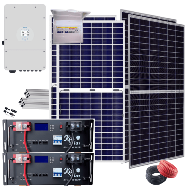 Kit solar Deye 8KW con baterías...