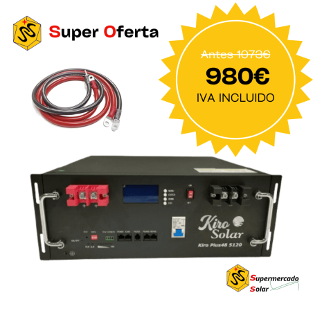Batería de Litio Kirosolar Plus48+ 5120W