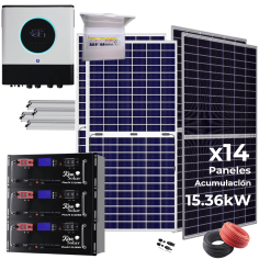 Kit solar con baterías de... 2