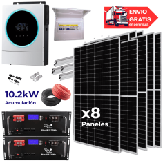Kit solar con baterías de...