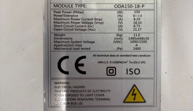 OCASION 1 Módulo solar policristalino...