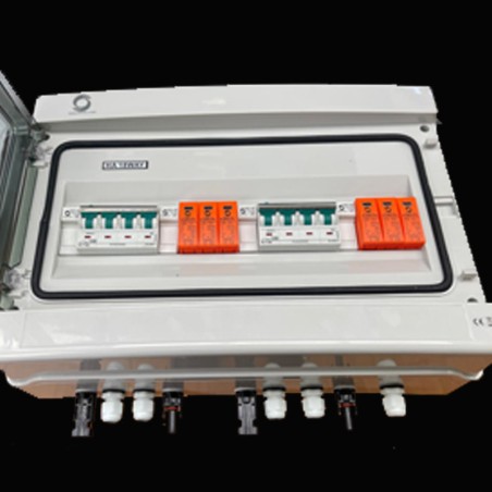 Caja de protecciones CC 2 entradas 2 salidas 20A