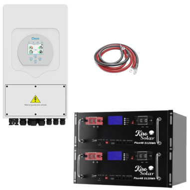 Pack Inversor Deye 8Kw + 2 Baterías...