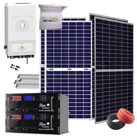 Kit solar Deye 8KW con baterías 21350W/33550W 48V
