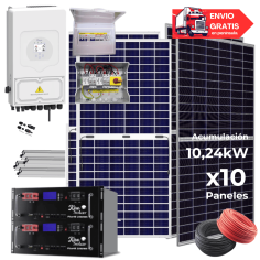 Kit solar Deye 8KW con...