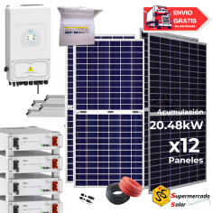 Kit solar Deye 8KW con...