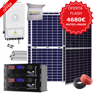 Kit solar Deye 8KW con baterías...