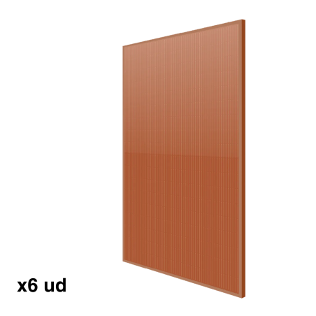 Pallet 6ud: Panel Solar 400W Bifacial Terracotta TOP Con N-type
