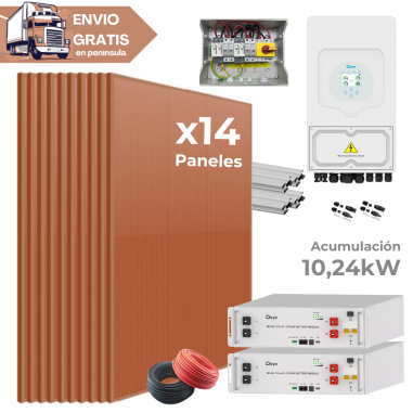 Kit Solar Deye 6kW con baterías...