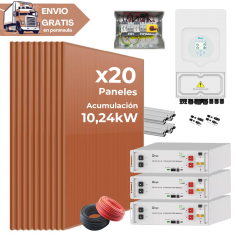 Kit Solar Deye 8kW con...