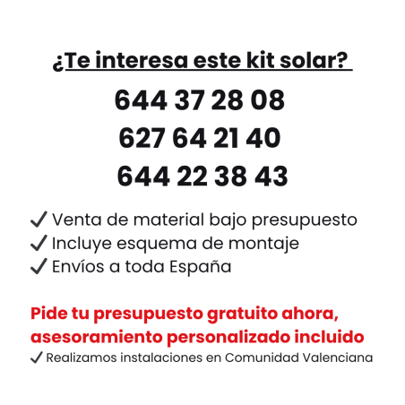 Kit solar con baterías 4270W/6710W 24V
