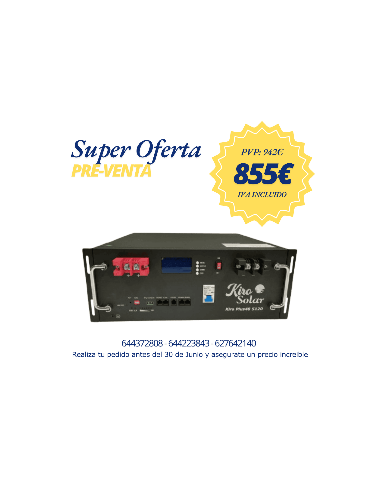 Batería de Litio Kirosolar Plus48+ 5120W