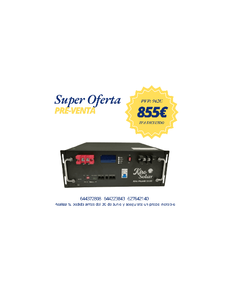 Batería de Litio Kirosolar Plus48+ 5120W