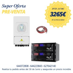 Pack Inversor Deye 10Kw + 2...
