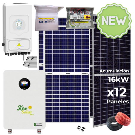 Kit solar Deye 6KW con baterías 22470W/35310W 48V