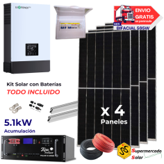 Kit solar 6kW con baterías...