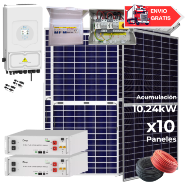 Kit solar Deye 8KW con baterías...