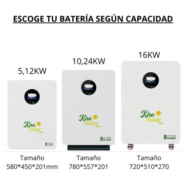 Pack Solar Inversor Deye + Batería de...