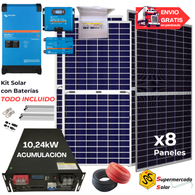 Kit solar Victron con baterías de...
