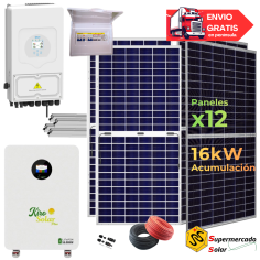 Kit solar Deye 8kW con...