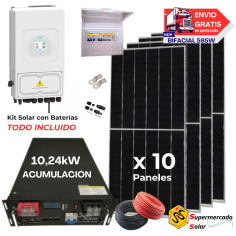 Kit solar Deye 8KW con...