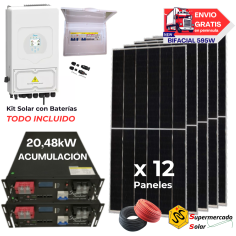 Kit solar Deye 8KW con...