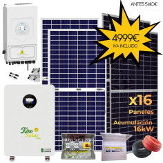 Kit solar Deye 8kW con...