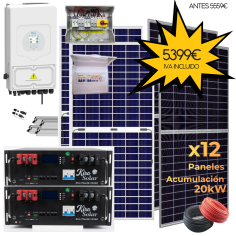 Kit solar Deye 8KW con...