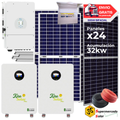 Kit solar Deye 10KW con...