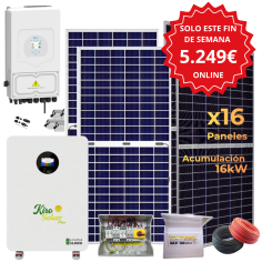 Kit solar Deye 10KW con...
