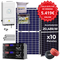 Kit solar Deye 8KW con...