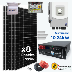 Kit solar Deye 6KW con...