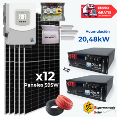 Kit solar Deye 8KW con... 2