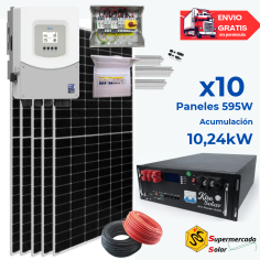 Kit solar Deye 8KW con...