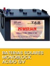 Baterías solares monoblock ACIDO 12V